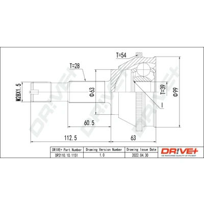 Kuva Dr!ve+ DP2110.10.1151 Vetonivel NBR (nitriili butadi kumi)
