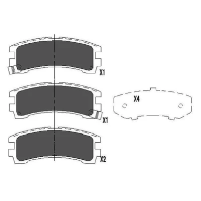 Kuva KAVO PARTS KBP 6549 Jarrupalat akustisella kulumavaroittimella NISSAN: TERRANO 1