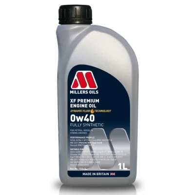Kuva Millers Oils Xf Premium 0W 40 1l Moottoriöljy 7725 1 VOLKSWAGEN: Passat B8 Variant, B7 Golf 7 BMW: 5 Touring, 3 Sedan