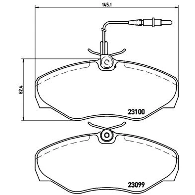 Kuva BREMBO P 68 026 Jarrupalat Sis. kulumisenilmaisimen Ilman tarvikkeita RENAULT: ESPACE 3