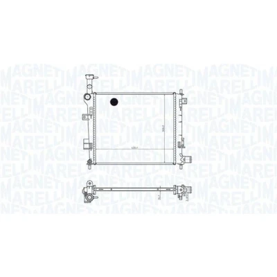 Kuva MAGNETI MARELLI 350213165400 Jäähdytin 420 368 16 Jäähdytysrivat juotetut FORD: Focus Mk1 Hatchback, Farmari