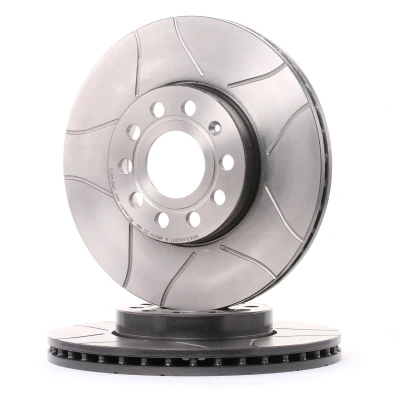 Kuva BREMBO MAX LINE 09.9145.75 Jarrulevyt 288 25 5 tuuletettu sisältä, lovella pinnoitettu Ruuveilla VOLKSWAGEN: Golf 7, 5, 6