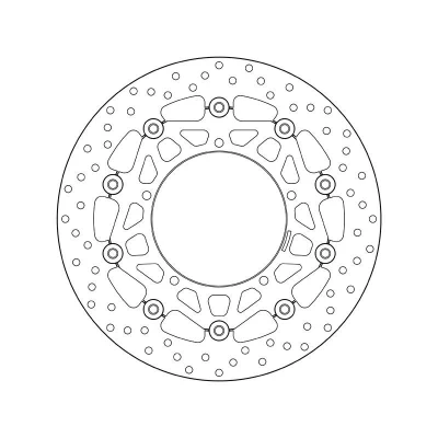 Kuva BREMBO Jarrulevy Serie Oro Edessä 320mm 5mm 5 reijitetty, kaksiosainen jarrulevy, kelluva 78B40871 Jarrulevyt