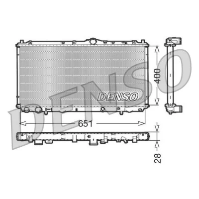 Kuva Jäähdytin, moottorinjäähdytys MITSUBISHI CARISMA, CARISMA Sedan, VOLVO S40 I, V40 Kombi OE 8602106, 8602107, MB925662