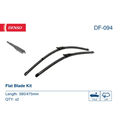 Kuva Pyyhkijänsulka Denso DF 094 Flatblade pyyhinsulka (rungoton) JAGUAR: XF Sedan, Sportbrake