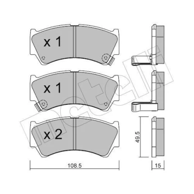 Kuva Jarrupalasarja, levyjarru METELLI 22 0436 0