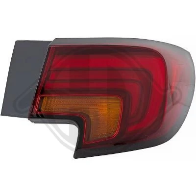 Kuva DIEDERICHS 1808190 Takavalot Oikea Uloin osa LED Ilman lampun kantaa OPEL: Astra K Hatchback