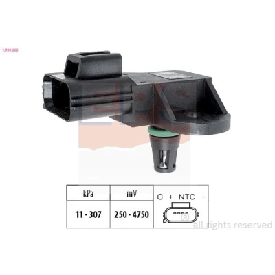Kuva EPS 1.993.205 Paineilma Anturi, Korkeus Made in Italy OE Equivalent
