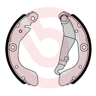 Kuva BREMBO S 10 519 Jarrukengät 200 36 Seisontajarrukahvalla CHEVROLET: Aveo Hatchback