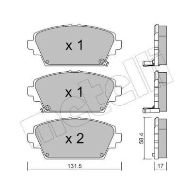 Kuva Jarrupalasarja, levyjarru METELLI 22 0464 1