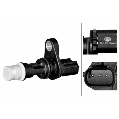 Kuva HELLA 6PU 358 380 461 Kampiakselin Asentotunnistin 3 napaa Hall anturi