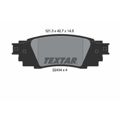 Kuva Jarrupalasarja, levyjarru, Taka akseli LEXUS ES, RX, UX, TOYOTA CAMRY, C HR, HR VAN, COROLLA Cross, RAV 4 V, VAN YARIS CROSS OE 0446602
