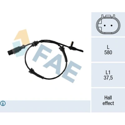 Kuva FAE 78307 ABS anturi Kaapelilla Hall 2 580