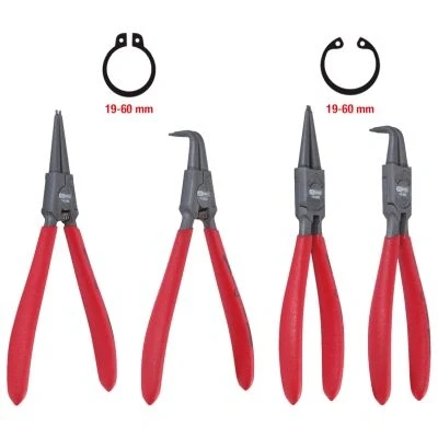 Kuva KS TOOLS 119.2055 Pihtisarja, lukkorengas Kulmikas 90