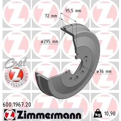 Kuva ZIMMERMANN COAT Z 600.1967.20 Jarrurumpu 335 VOLKSWAGEN: Amarok Pick up