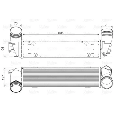 Kuva VALEO 818342 Välijäähdytin ilman EGR venttiiliä BMW: 3 Sedan, Cabriolet, Touring