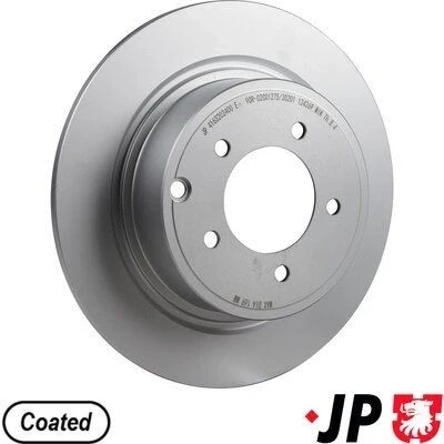 Kuva JP GROUP 4163202400 Jarrulevyt Taka akseli 302 10 5 täysi pinnoitettu MITSUBISHI: Outlander 2 SUV, ASX SUV