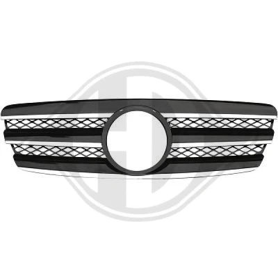 Kuva DIEDERICHS HD Tuning 1615240 Etusäleikkö Keskellä musta, kromi MERCEDES BENZ: E sarja Sedan, T modell