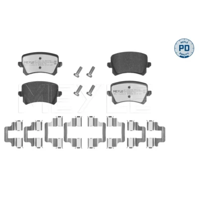 Kuva MEYLE 025 244 8317/PD Jarrupalat PD Quality Taka akseli Ei kulumisenilmaisimelle Huudonvaimennuspellillä VOLKSWAGEN: Passat B6 Variant