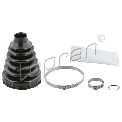 Kuva TOPRAN 500 597 Paljekumisarja, Vetoakseli 128 Thermoplast Etuakseli, vasen, oikea, Vaihteiston puoli BMW: X5, 3 Touring, Sedan