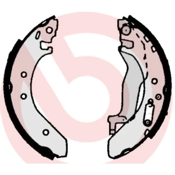 Kuva BREMBO S 52 503 Jarrukengät 203 38 Seisontajarrukahvalla