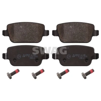 Kuva SWAG 50 91 6642 Jarrupalat Taka akseli Ilman kulumisenilmaisinta Ruuvisarjalla VOLVO: V70 3, III Van / Farmari, FORD: MONDEO 4 Turnier, S Max Mk1