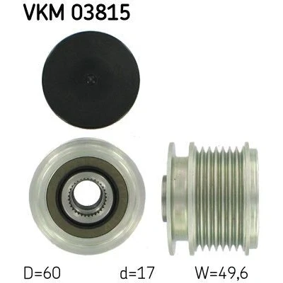 Kuva SKF VKM 03815 Laturin Vapaakytkin 49,6 MERCEDES BENZ: C sarja T modell, Sprinter 3.5 Van, Sedan
