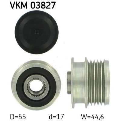 Kuva SKF VKM 03827 Laturin Vapaakytkin 44,6