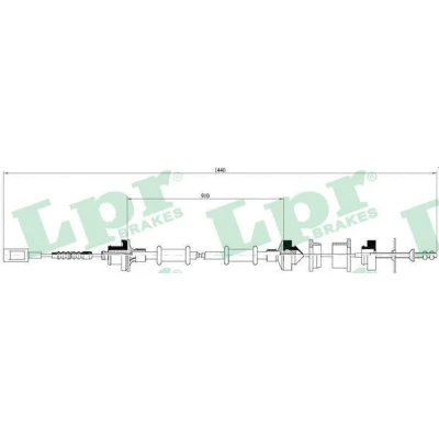 Kuva LPR C0059C Kytkinvaijeri FIAT: Ducato II Flatbed Kuorma auto/Alusta, Van