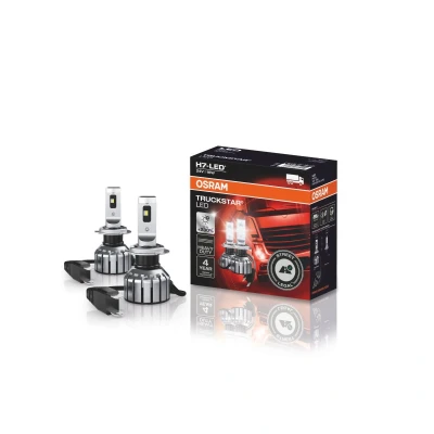 Kuva OSRAM 64215DWTS 2HFB Polttimo, kaukovalo H7 polttimoiden vaihto LED valoiksi 24V 16W 6000K