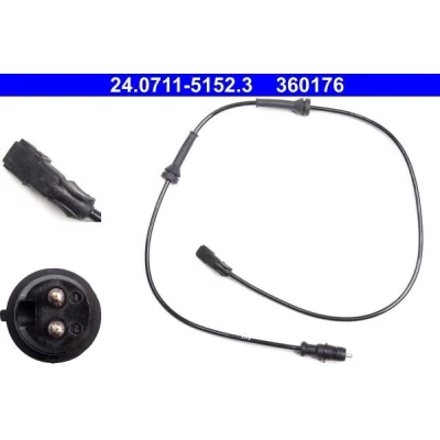 Kuva ATE 24.0711 5152.3 ABS Anturi 810 RENAULT: SCENIC 2, MEGANE 2 Stufenheck, Kombi