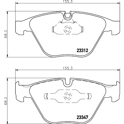 Kuva HELLA 8DB 355 009 271 Jarrupalat Kulumisenilmaisemelle BMW: 3 Coupe, Sedan, 1 Coupe
