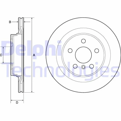 Kuva DELPHI BG4778C Jarrulevyt 300 20 5 Tuuletettu pinnoitettu käsittelemätön ilman pyöränlaakeria, ABS sensorirengasta BMW: 2 Gran Tourer