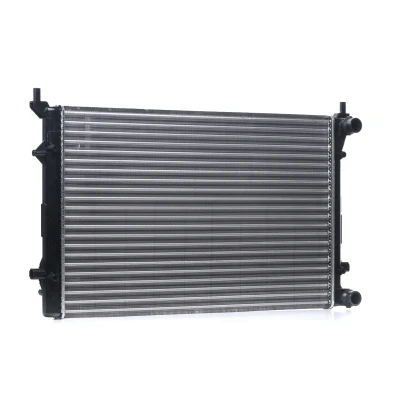 Kuva NRF EASY FIT 53404 Jäähdytin Alumiini 650 415 23 Tiivisterenkaalla Jäähdytysrivat mekaan. kiinnitetyt VOLKSWAGEN: Golf 5, Caddy 3, Passat B6 Variant
