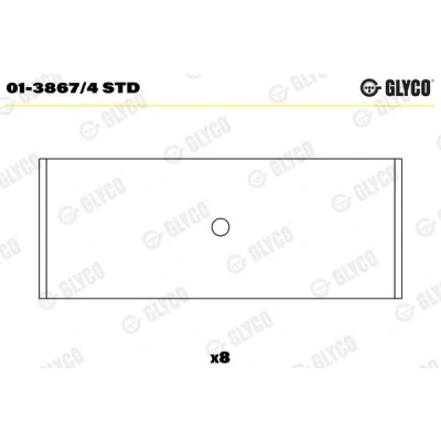 Kuva GLYCO 01 3867/4 STD Kiertokangen Laakeri VOLKSWAGEN: Polo III Hatchback, GOLF 3, Bora Sedan, SEAT: Ibiza 2