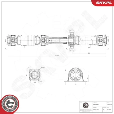 Kuva Vetoakseli ESEN SKV 76SKV120