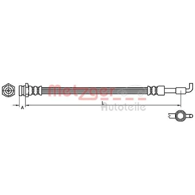 Kuva METZGER 4110880 Jarruletku 322 MAZDA: 6 Sedan, Hatchback, Farmari