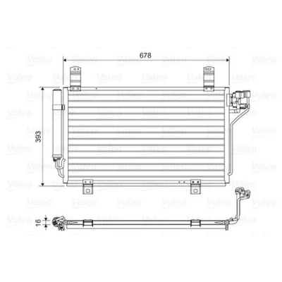 Kuva VALEO 814048 Ilmastoinnin Lauhdutin ilman vedenerotinta Alumiini 393 MAZDA: CX 5 I