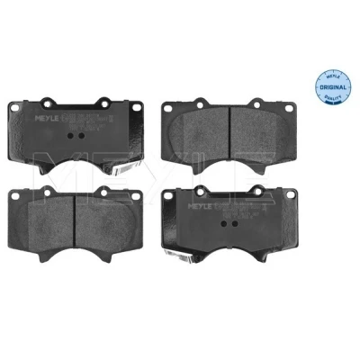 Kuva MEYLE 025 240 2417/W Jarrupalat ORIGINAL Quality Etuakseli akustisella kulumavaroittimella Huudonvaimennuspellillä TOYOTA: Land Cruiser Prado 120