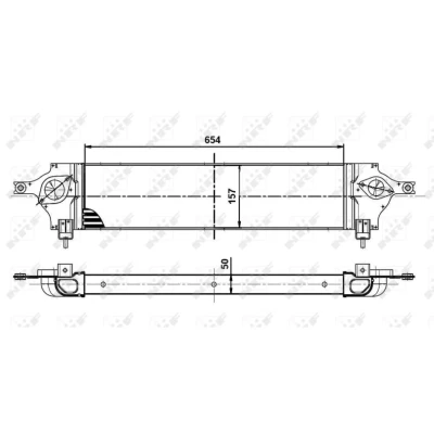 Kuva NRF 30513 Välijäähdytin NISSAN: Qashqai / Qashqai+2 I