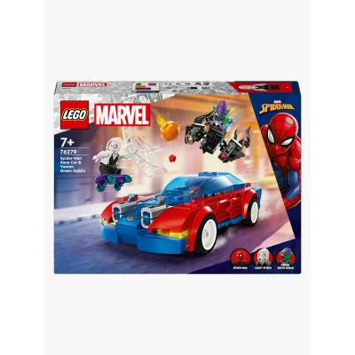 Kuva LEGO Super Heroes 76279 Spider Manin kilpa auto ja Venomin Vihreä Menninkäinen