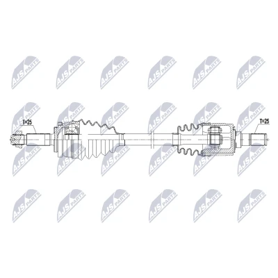 Kuva Vetoakseli, Etuakseli, vasen KIA PICANTO III OE 49500 G6400