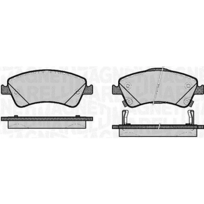 Kuva MAGNETI MARELLI 363916060665 Jarrupalat akustisella kulumavaroittimella TOYOTA: Avensis III Farmari, Auris Hatchback, Verso, SUBARU: Forester IV