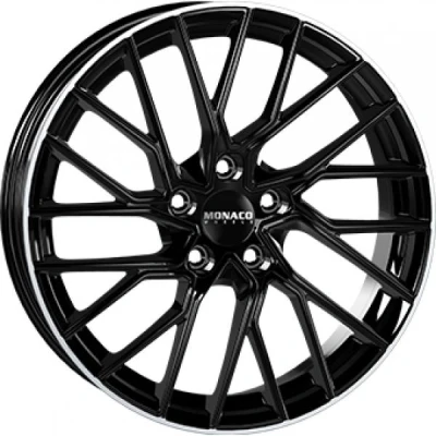 Kuva Monaco GP11 Gloss Black Polished lip 8x18 5/112 ET45 B66.5