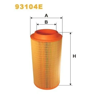 Kuva WIX FILTERS 93104E Ilmansuodatin 400 192 Suodatinpanos