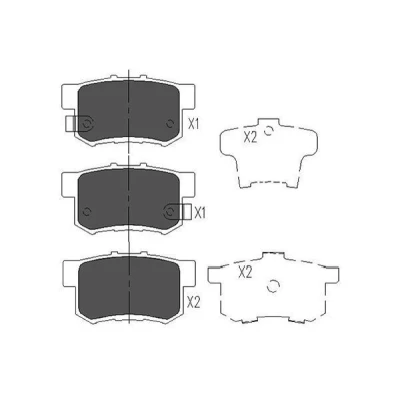 Kuva KAVO PARTS KBP 2008 Jarrupalat akustisella kulumavaroittimella HONDA: CIVIC 7 Hatchback, Accord Limousine, Tourer, SUZUKI: SX4 I Hatchback