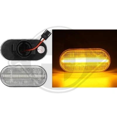 Kuva DIEDERICHS LID10440 Vilkku Asennus sivulle, Eteen, oikea, vasen LED RENAULT: TRAFIC 2 Kasten, TWINGO 1, CLIO