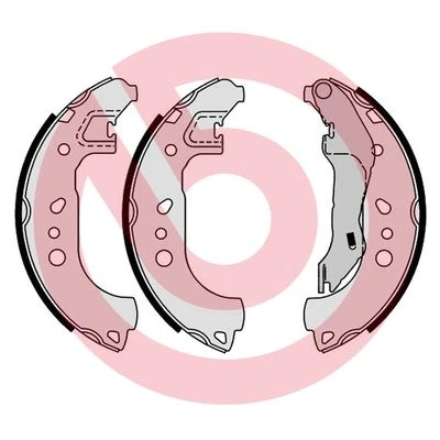 Kuva BREMBO S 85 543 Jarrukengät 228 33 Seisontajarrukahvalla