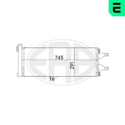 Kuva ERA 667023 Ilmastoinnin Lauhdutin Vedenerottimella 745 FIAT: Ducato III Bussi, Van, Flatbed Kuorma auto / Alusta