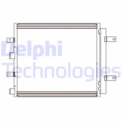 Kuva DELPHI CF20241 Ilmastoinnin Lauhdutin Vedenerottimella 14 488 JAGUAR: S Type